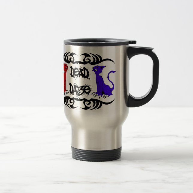 Deja Vu Cat Travel Mug (Right)
