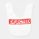 Dejected Stamp Baby Bib