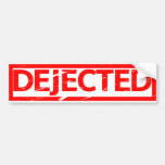 Dejected Stamp Bumper Sticker