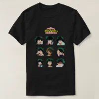 Deku Meme Faces ( 9 Faces ) T Shirt Print Cotton Anime Anime