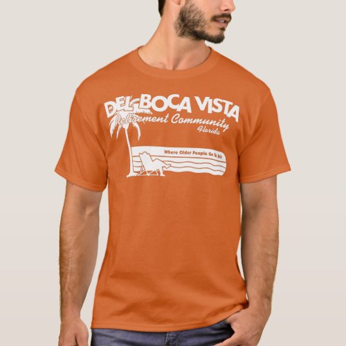 Del Boca Vista White Print T_Shirt