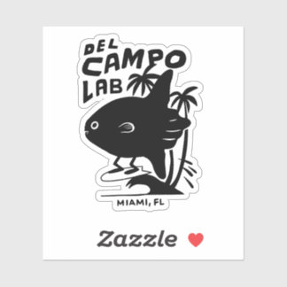 del Campo Lab Surfing Mola Sticker