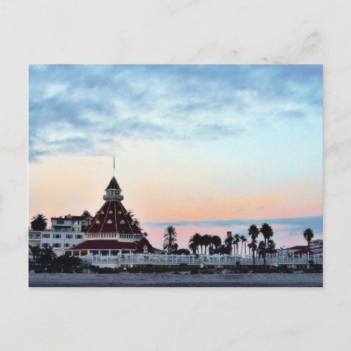 Del Coronado Sunset Postcard