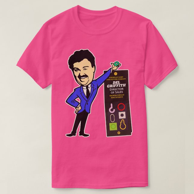 Del Griffith Director of Sales Shower Curtain Ring T-Shirt (Design Front)