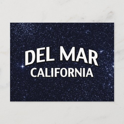 Del Mar California Postcard