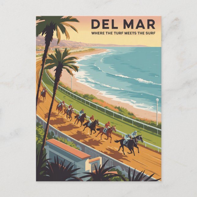 Del Mar California Postcard (Front)