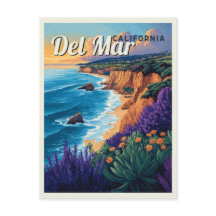 Del Mar California Vintage Beach - San Diego