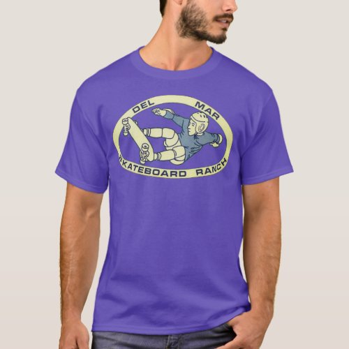 Del mar skateboard ranch design T_Shirt