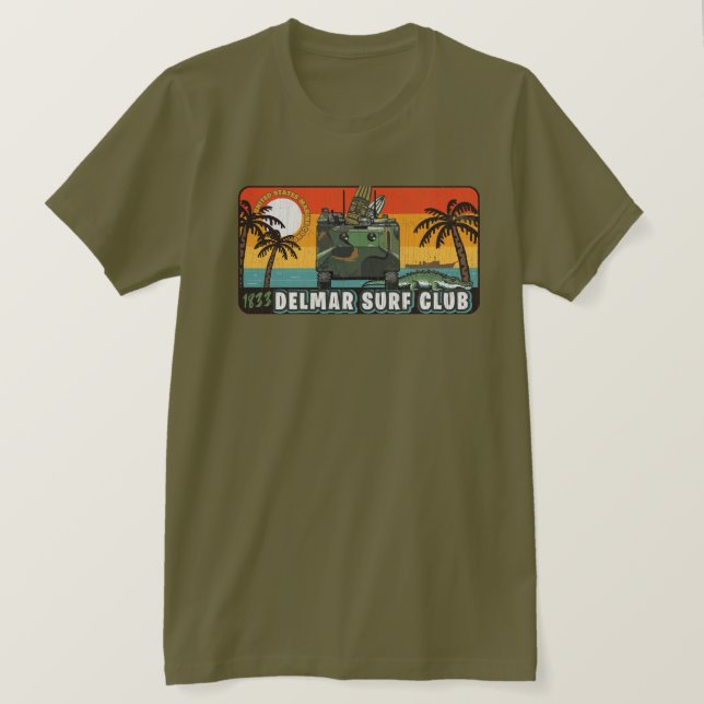 Del-Mar Surf Club T-Shirt (Design Front)