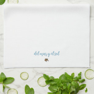 Del Mar y el Sol Puerto Rico Coquí Accent, Coastal Kitchen Towel