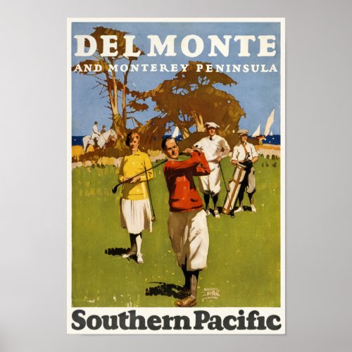 Del Monte and Monterey Peninsula Vintage Poster 19