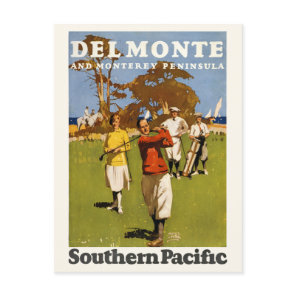 Del Monte and Monterey Peninsula Vintage Poster 19 Postcard