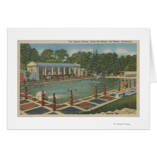 Del Monte, CA - The Roman Plunge at Hotel Cards (Front Horizontal)