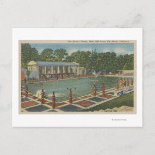 Del Monte, CA - The Roman Plunge at Hotel Postcard