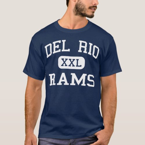 Del Rio Rams Middle School Del Rio Texas T_Shirt