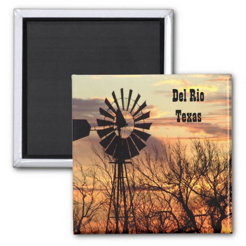 Del Rio texas souvenir windmill Magnet