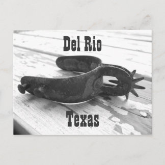 Del Rio Texas spur postcard
