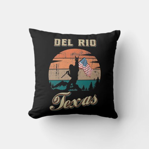 Del Rio Texas Throw Pillow