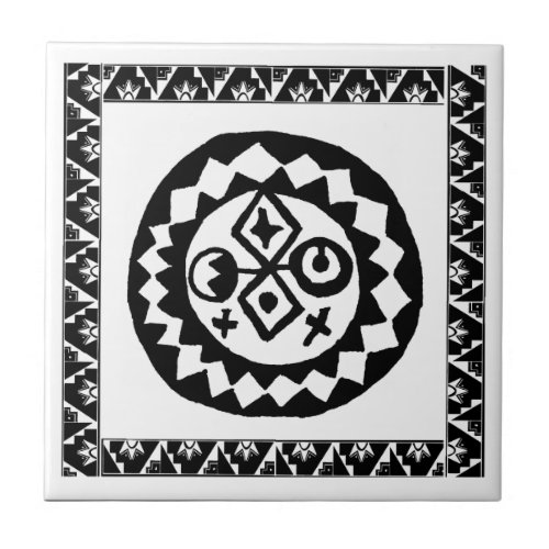 Del Sol of the Four Cardinal Directions Tile