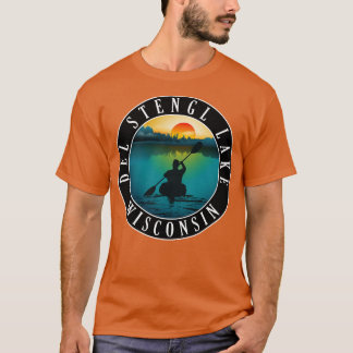 Del Stengl Lake Wisconsin Kayaking T-Shirt