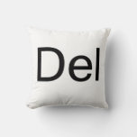 Del Throw Pillow at Zazzle