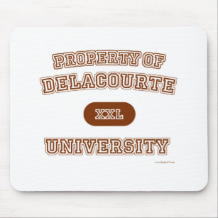 Delacourte University Parody Student Logo Mouse Pad