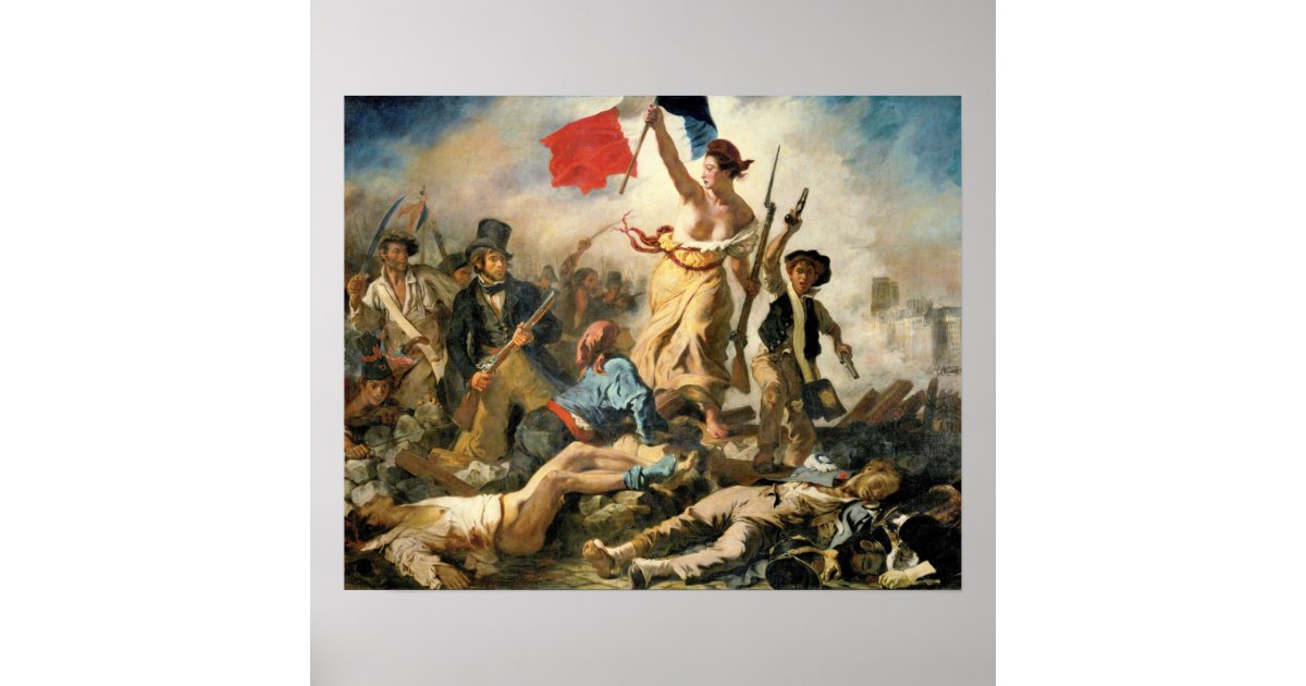 Delacroix Lady Victory leading the way to victory Poster Zazzle