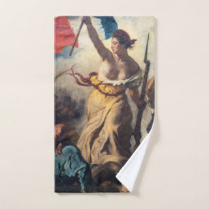 Delacroix - Liberty Leading The People Close-up Bath Towel Set