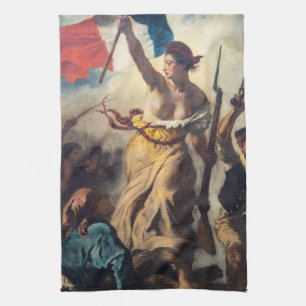 Delacroix - Liberty Leading The People Close-up Kitchen Towel