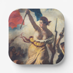 Delacroix - Liberty Leading The People Close-up Paper Plates