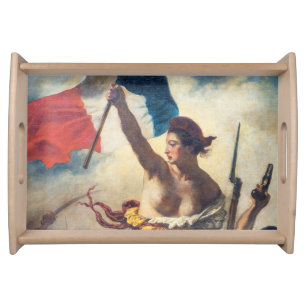 Delacroix - Liberty Leading The People Close-up Serving Tray
