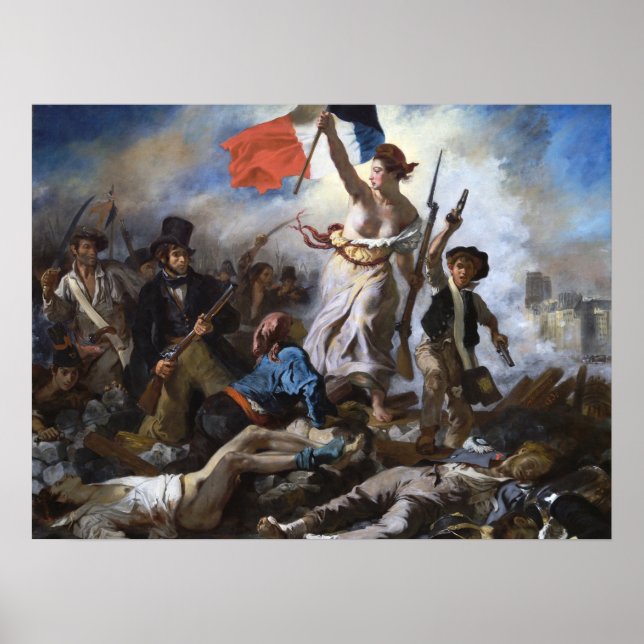  Delacroix Liberty Leading the People Poster (Front)