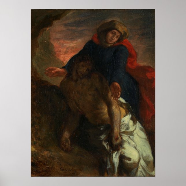 Delacroix - Pieta 1850 Poster (Front)