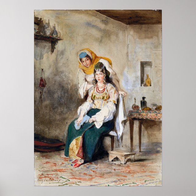 Delacroix - Saada Wife Of Abraham Ben Chimol And … Poster (Front)