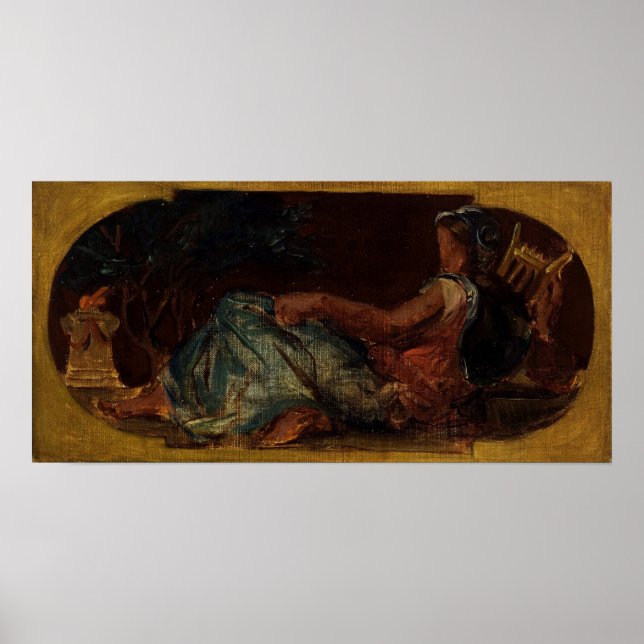 Delacroix - Sketch For The Peace Salon Poster (Front)