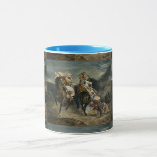 Delacroix The Combat of the Giaour and Hassan Mug