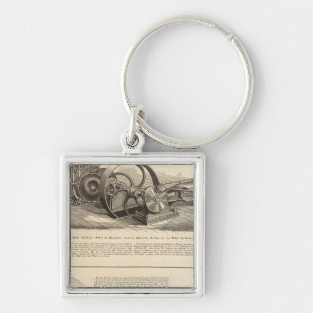 Delamater Iron Works Keychain (Front)