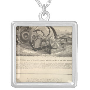 Delamater Iron Works Silver Plated Necklace