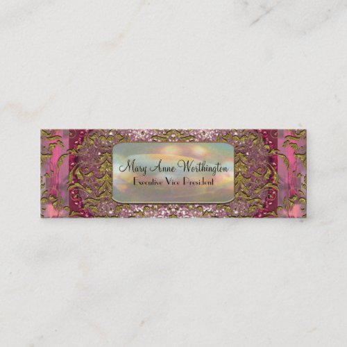 Delancey Petal  Elegant  Professional Skinny Business Card