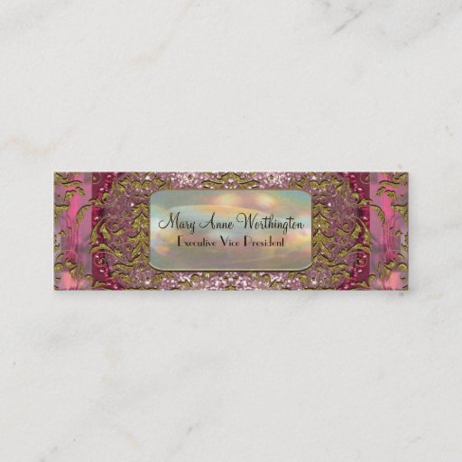 Customizable Delancey Petal  Elegant  Professional Skinny Business Card