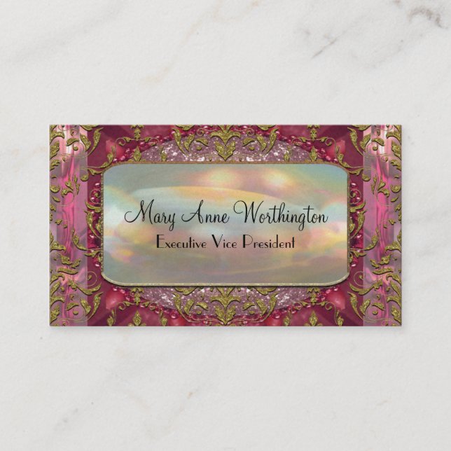 Delancey Petal II Elegant  Professional Business Card (Front)