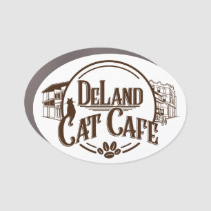 DeLand Cat Cafe LOGO car magnet