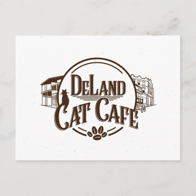 DeLand Cat Cafe Postcard (Front)