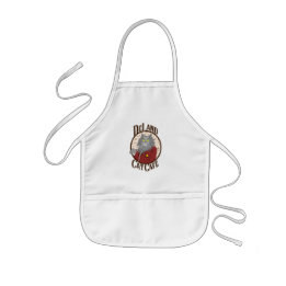 DeLand Cat Cafe's Henry DeCat in a red suit Logo Kids' Apron
