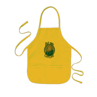 DeLand Cat Cafe's Henry DeCat in orange suit Logo Kids' Apron