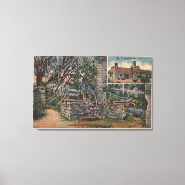 Deland, FL - Ruins of Old Spanish Sugar Mill Canvas Print (Front)