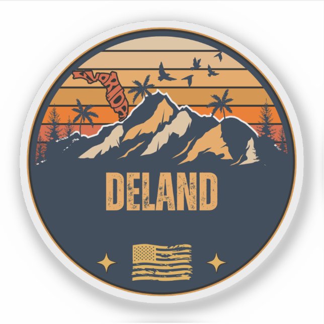 DeLand, Florida  Sticker (Front)