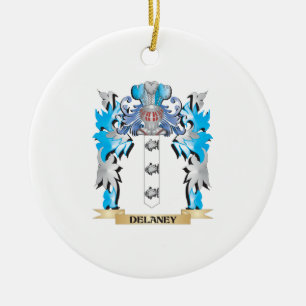 Delaney Coat of Arms - Family Crest Ceramic Ornament