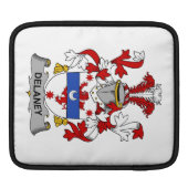 Delaney Family Crest iPad Sleeve (Back)