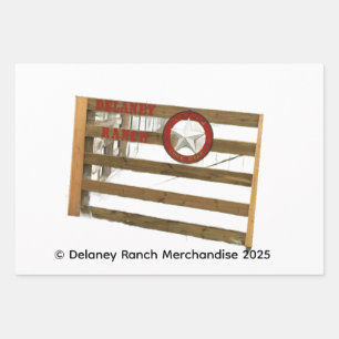 Delaney Ranch Wrapping Paper Flat Sheet Set of 3